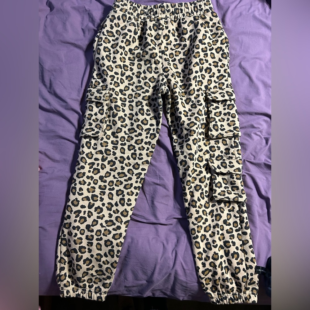 Forever 21 leopard sweatpants
